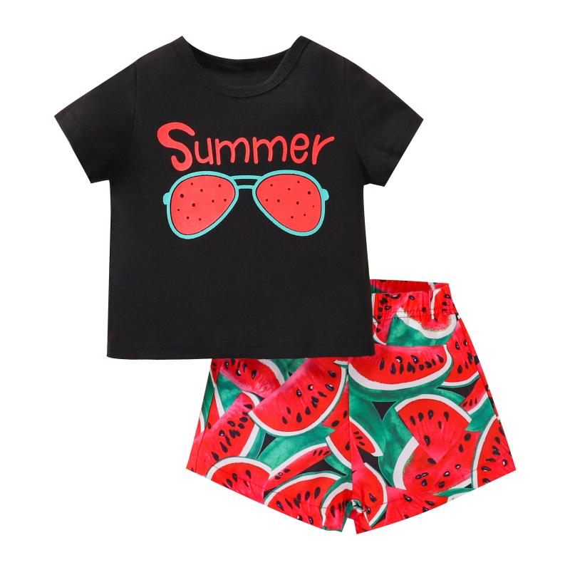 Clothing Sets Casual Little Girl Shorts Set Round Neck Short Sleeve Lettering T-Shirt Elastic Waist Watermelon Pants Kids ClothingClothing, As pic
Clothing Sets Casual Little Girl Shorts Set Round Neck Short Sleeve Lettering T-Shirt Elastic Waist Watermelon Pants Kids ClothingClothing, As pic