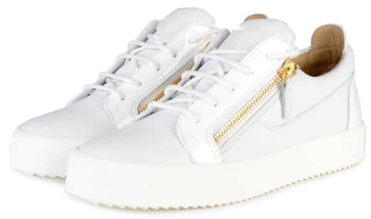 Shoes Authentic Giuseppe Real leather Sneakers men chaussures designer Loafers martin Frankie crocodile grain diamond