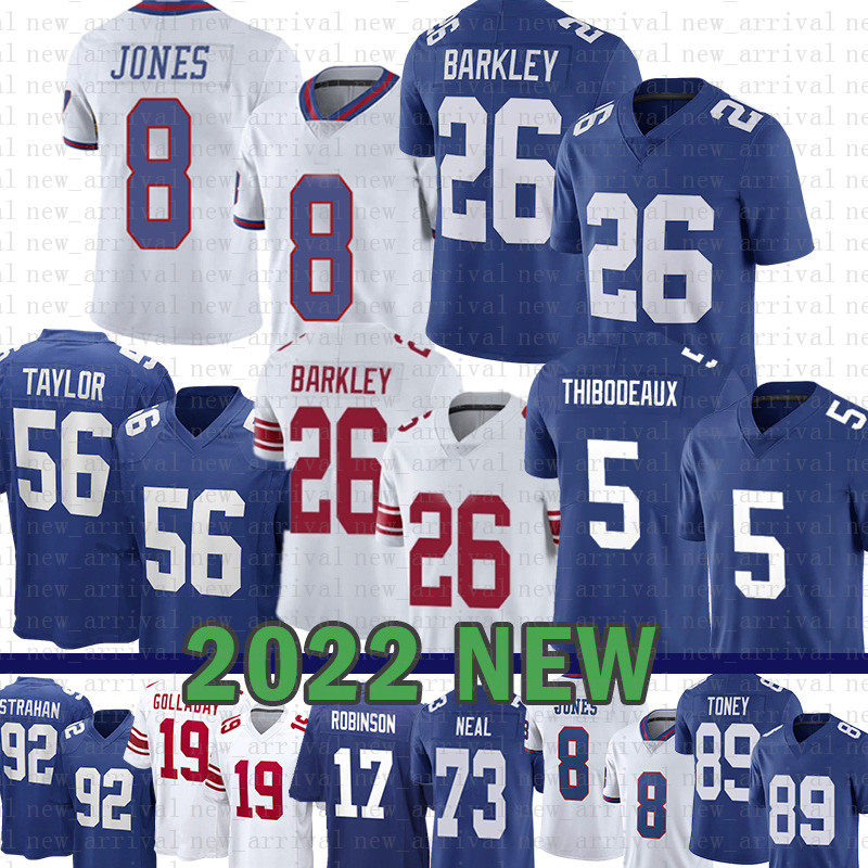 Daniel Jones Saquon Barkley Football Jersey Kayvon Thibodeaux Kenny Golladay Eli Manning Lawrence Taylor Kadarius Toney Wan'dale Robinson Evan Neal Azeez Ojulari, Mens-j r
Daniel Jones Saquon Barkley Football Jersey Kayvon Thibodeaux Kenny Golladay Eli Manning Lawrence Taylor Kadarius Toney Wan'dale Robinson Evan Neal Azeez Ojulari, Mens-j r