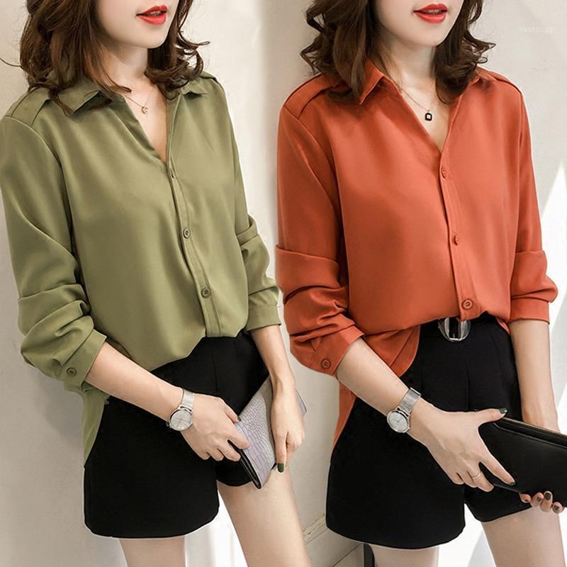 Women's Shirt Classic Chiffon Blouse Female Plus Size Loose Long Sleeve Casual Shirts Lady Simple Style Tops Cloth Blouses &, Green
Women's Shirt Classic Chiffon Blouse Female Plus Size Loose Long Sleeve Casual Shirts Lady Simple Style Tops Cloth Blouses &, Green