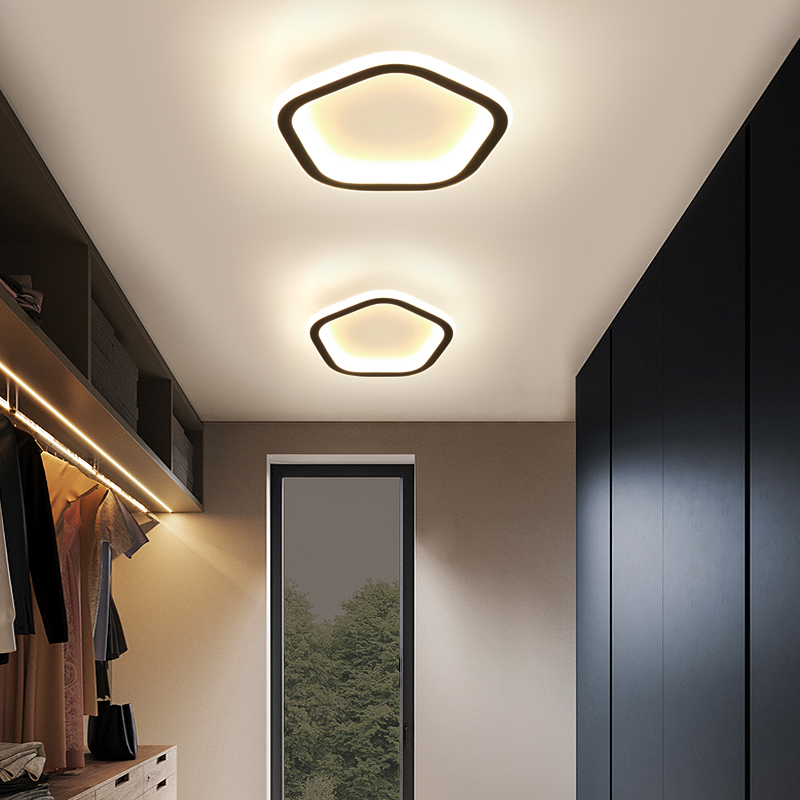 Round Led Ceiling Lights Corridor Lamp Entrance Porch Net Red Aisle Lamp Household Balcony Cloakroom Lamps Simple Modern 5093#
