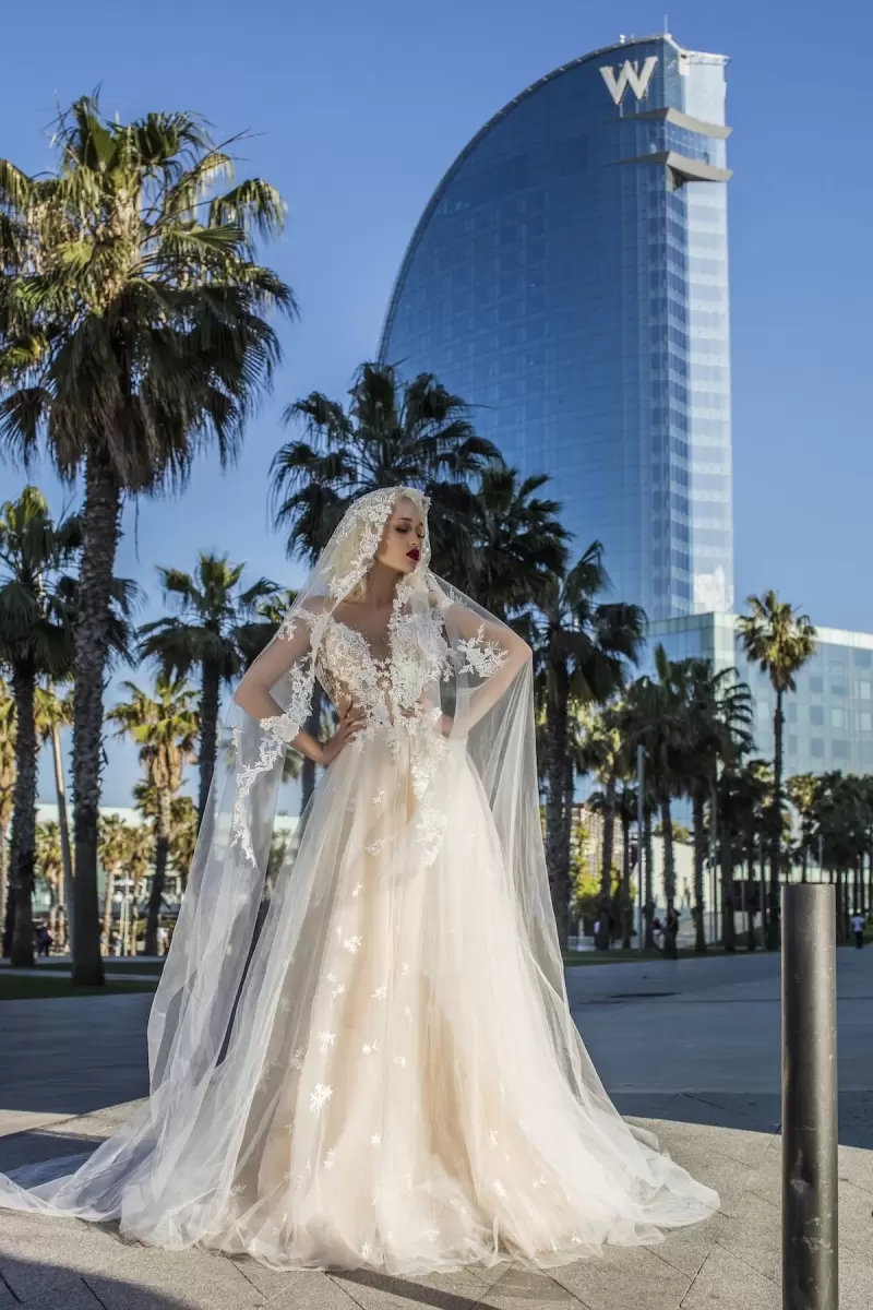 Plus Size Dresses Off Shoulder Lace Appliqued Tulle Bridal Gowns Dubai Arabic Backless Beach Wedding Dress C0527w1