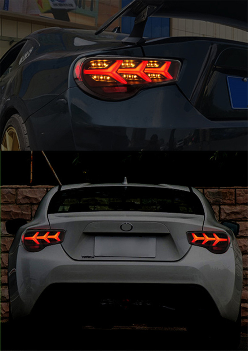 Automobile Tail Lamp For FT86 GT86 LED Tail Light 20 12-20 18 Subaru BRZ Rear Fog Brake Reverse Lighting Accessories