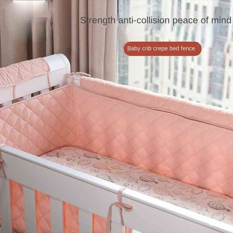 190x30cm Double-deck Baby Crib Bumpers Anti Collision Protector Soft Newborn Toddler Bed Teen Room Decor G220421