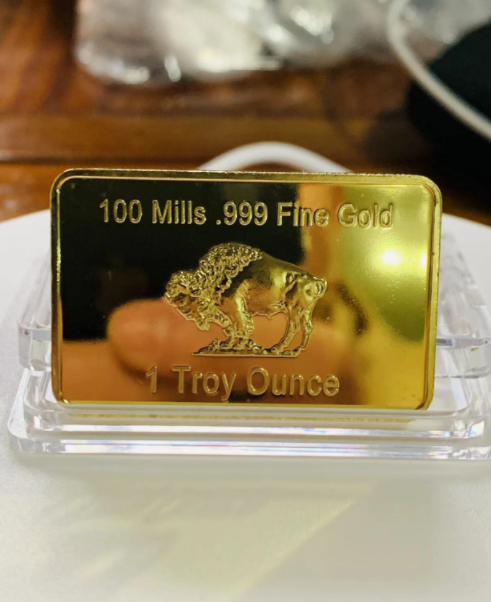 10pcs Metal Craft 1 Troy Ounce United States Buffalo Bullion Coin 100 Mill 999 Fine American Gold Plated Bar
10pcs Metal Craft 1 Troy Ounce United States Buffalo Bullion Coin 100 Mill 999 Fine American Gold Plated Bar