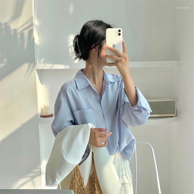 Women' Blouses & Shirts Elegant For Women Summer Women' 2022 Candy Color Retro Lazy Style Korean Sunscreen Shirt WomenWomen' Dway22, Yellow
Women' Blouses & Shirts Elegant For Women Summer Women' 2022 Candy Color Retro Lazy Style Korean Sunscreen Shirt WomenWomen' Dway22, Yellow