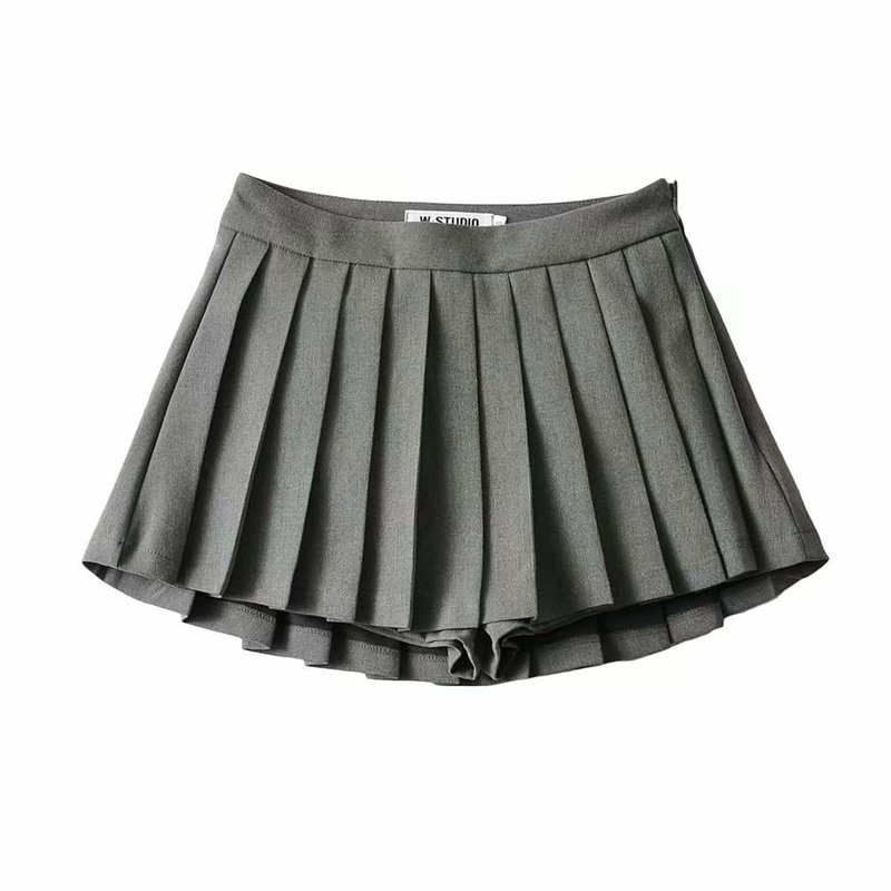 Summer High Waist Skirts Sexy Mini Vintage Pleated Skirt Korean Tennis Short White Black 220322