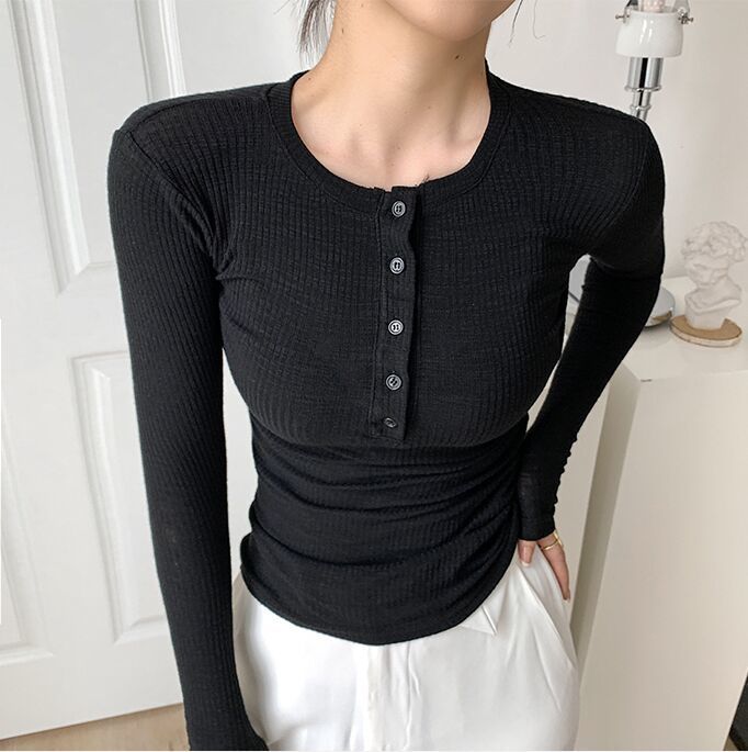 Spring Thin Cotton T shirts Tee s Elastic Slim Solid Soft Semi transparent O neck Tshirt Top Real P os 220714