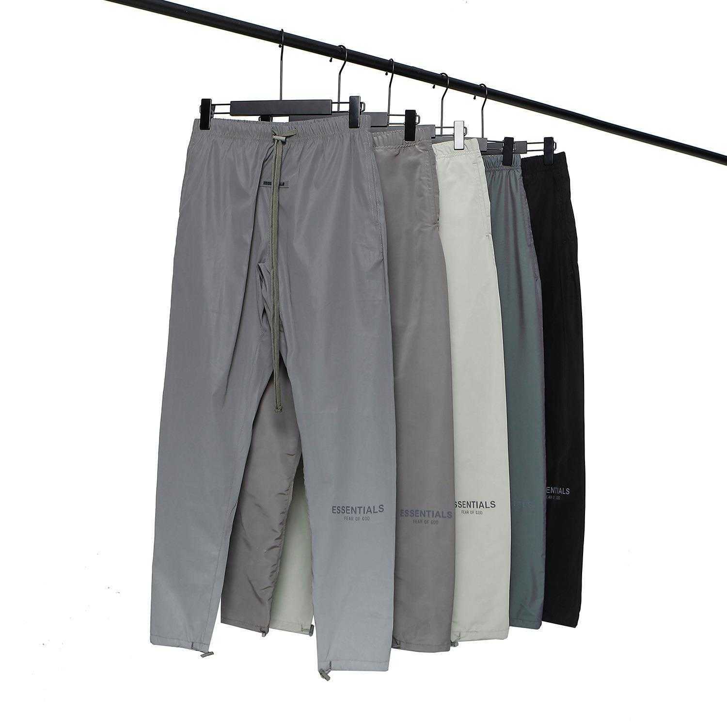 

Men' Pants Essential Brand Multi Thread Colorful Laser Reflective Drawstring Cuffed, Khaki