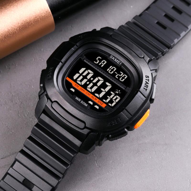 Wristwatches Sport Watches Mens Chrono Countdown Digital Men PU Leather LED Backlight Hour Montre HommeWristwatches, Black
Wristwatches Sport Watches Mens Chrono Countdown Digital Men PU Leather LED Backlight Hour Montre HommeWristwatches, Black