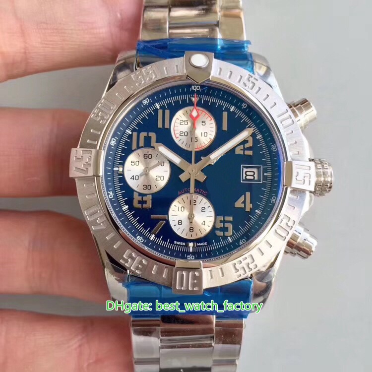 Hot Selling Top Quality Watches 6 Style 43mm x 16mm Super Avenger Chronograph Workin Swiss ETA 7750 Movement Mechanical Automatic Mens Watch Men's Wristwatches
Hot Selling Top Quality Watches 6 Style 43mm x 16mm Super Avenger Chronograph Workin Swiss ETA 7750 Movement Mechanical Automatic Mens Watch Men's Wristwatches