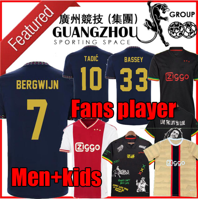 21 22 23 Bob Marley AJAXS Soccer Jerseys BASSEY player version TADIC football shirts BERGHUIS Third BROBBEY Kit BLIND KLAASSEN BERGWIJN 2022 2023 men kids set uniform, Gk 1
21 22 23 Bob Marley AJAXS Soccer Jerseys BASSEY player version TADIC football shirts BERGHUIS Third BROBBEY Kit BLIND KLAASSEN BERGWIJN 2022 2023 men kids set uniform, Gk 1