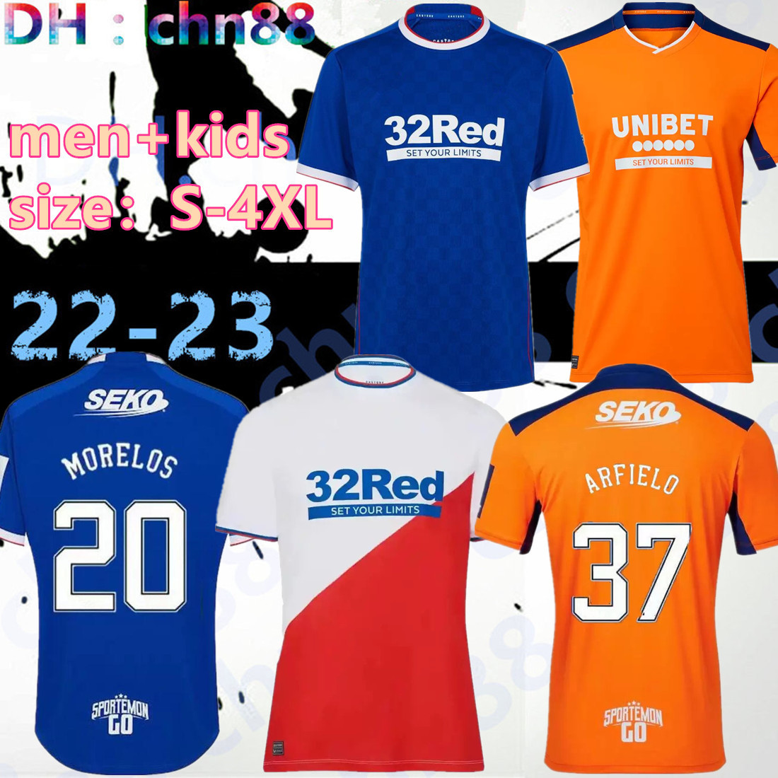 size S-4XL 2022 2023 Rangers home Soccer Jerseys Glasgow Legends 22 23 Home away third 3rd DEFOE HAGI BARKER KENT TAVERNIER men kids kit Football Shirt 150th, 150th kids
size S-4XL 2022 2023 Rangers home Soccer Jerseys Glasgow Legends 22 23 Home away third 3rd DEFOE HAGI BARKER KENT TAVERNIER men kids kit Football Shirt 150th, 150th kids