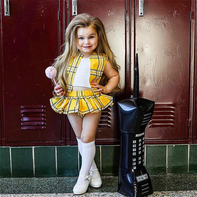 3pcs Baby Girls Clothes Sets Toddler Plaid Vest Coat Solid Tank Tops A-line Skirt Shorts Princess Infant Outfits 0-24m, Yellow
3pcs Baby Girls Clothes Sets Toddler Plaid Vest Coat Solid Tank Tops A-line Skirt Shorts Princess Infant Outfits 0-24m, Yellow