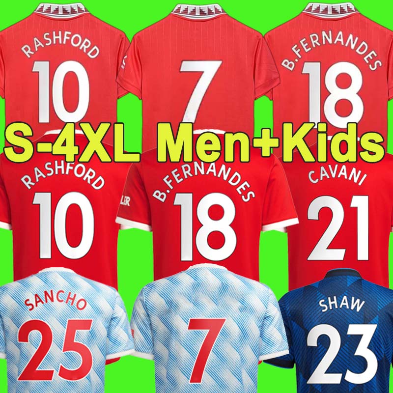 S - 4XL SANCHO 21 22 23 soccer jerseys RASHFORD MANS SHAW 2021 2022 2023 football shirt fans player version UTD POGBA MARTIAL B. FERNANDES men + kids kit, Men third + patch1
S - 4XL SANCHO 21 22 23 soccer jerseys RASHFORD MANS SHAW 2021 2022 2023 football shirt fans player version UTD POGBA MARTIAL B. FERNANDES men + kids kit, Men third + patch1