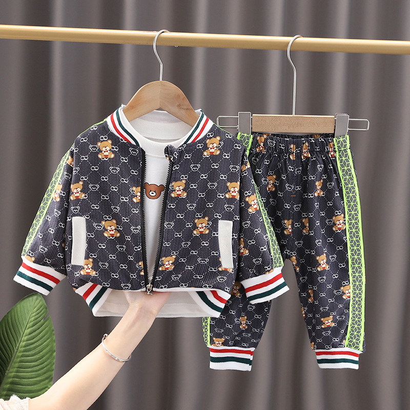 Spring Children Sport Clothes Set Baby Boys Girls Zipper Jacket T Shirt Pants 3Pcs/Sets Kids Infant Tracksuit, Gray
Spring Children Sport Clothes Set Baby Boys Girls Zipper Jacket T Shirt Pants 3Pcs/Sets Kids Infant Tracksuit, Gray