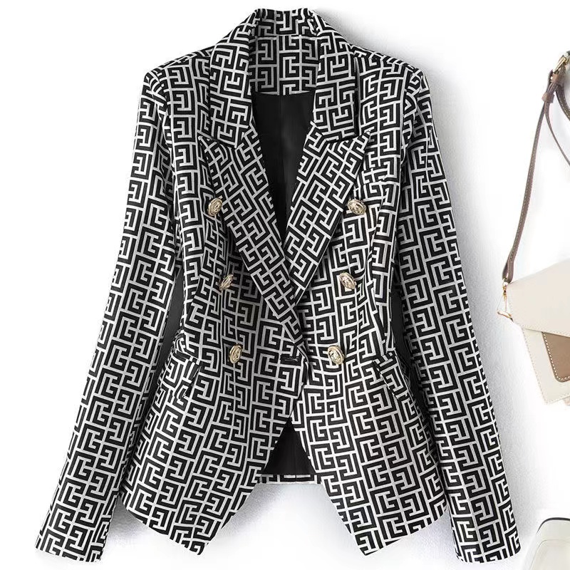 T059 Womens Suits Blazers Tide Brand High-Quality Retro Fashion designer Presbyopic Maze Series Suit Jacket Lion Double-Breasted Slim Plus Size Women's Clothing, Pink
T059 Womens Suits Blazers Tide Brand High-Quality Retro Fashion designer Presbyopic Maze Series Suit Jacket Lion Double-Breasted Slim Plus Size Women's Clothing, Pink
