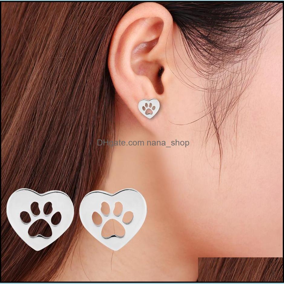Stud Earrings Jewelry Love Heart Hollow Dog Paw Ear Copper Small Animals Footprints Earrs For Women Men Drop Delivery 2021 Tihz6
Stud Earrings Jewelry Love Heart Hollow Dog Paw Ear Copper Small Animals Footprints Earrs For Women Men Drop Delivery 2021 Tihz6