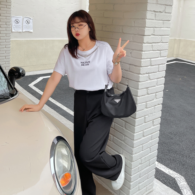 22ss Women Necklace Plus Size Cotton T-shirt Fashion Bear Brown Summer Spring T shirt Embroidery Short Sleeve Slimming Lady Tee, White
22ss Women Necklace Plus Size Cotton T-shirt Fashion Bear Brown Summer Spring T shirt Embroidery Short Sleeve Slimming Lady Tee, White