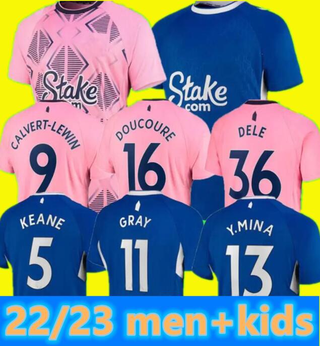 22 23 Everton home soccer jerseys DELE CALVERT-LEWIN GRAY TOWNSEND DOUCOURE Y.MINA HOLGATE MYKOLENKO GORDON 2022 2023 Away pink toffees football shirt men kids kit set, Retro
22 23 Everton home soccer jerseys DELE CALVERT-LEWIN GRAY TOWNSEND DOUCOURE Y.MINA HOLGATE MYKOLENKO GORDON 2022 2023 Away pink toffees football shirt men kids kit set, Retro
