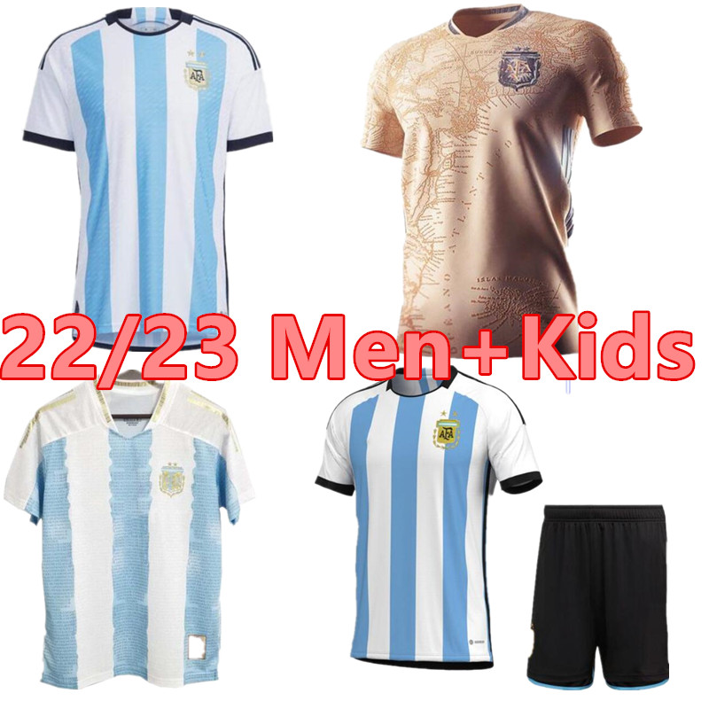 2022 Argentina soccer jersey DYBALA AGUERO Maradona WORLD 22 23 CUP fans player version 2023 TAGLIAFICO Camisetas de futbol men kids kit sets football shirt, Gold
2022 Argentina soccer jersey DYBALA AGUERO Maradona WORLD 22 23 CUP fans player version 2023 TAGLIAFICO Camisetas de futbol men kids kit sets football shirt, Gold