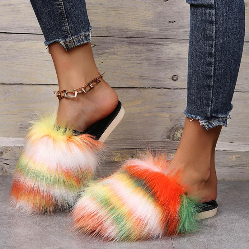 Slippers Womens Flat Slide Sandals Comfortable Bottom Baotou Fashion Color Women's Furry Blocking SlipperSlippers, Orange
Slippers Womens Flat Slide Sandals Comfortable Bottom Baotou Fashion Color Women's Furry Blocking SlipperSlippers, Orange