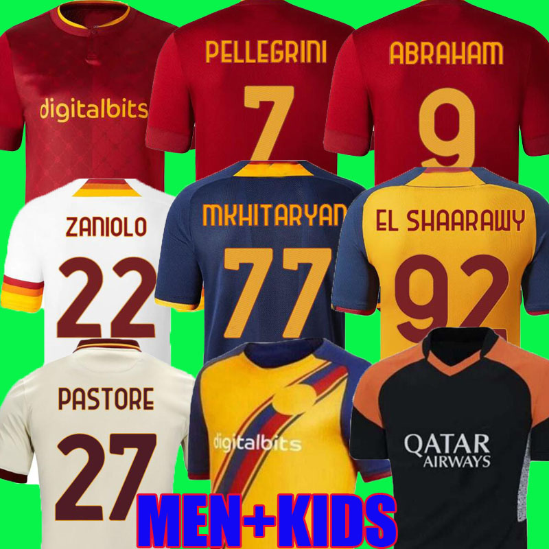 21 22 23 roma HOME SOCCER JERSEY Abraham PELLEGRINI 2022 2023 rome home red SHOMURODOV VERETOUT ZANIOLO El Shaarawy MANCINI adult men kids football shirts fans player, 22/23 home men
21 22 23 roma HOME SOCCER JERSEY Abraham PELLEGRINI 2022 2023 rome home red SHOMURODOV VERETOUT ZANIOLO El Shaarawy MANCINI adult men kids football shirts fans player, 22/23 home men