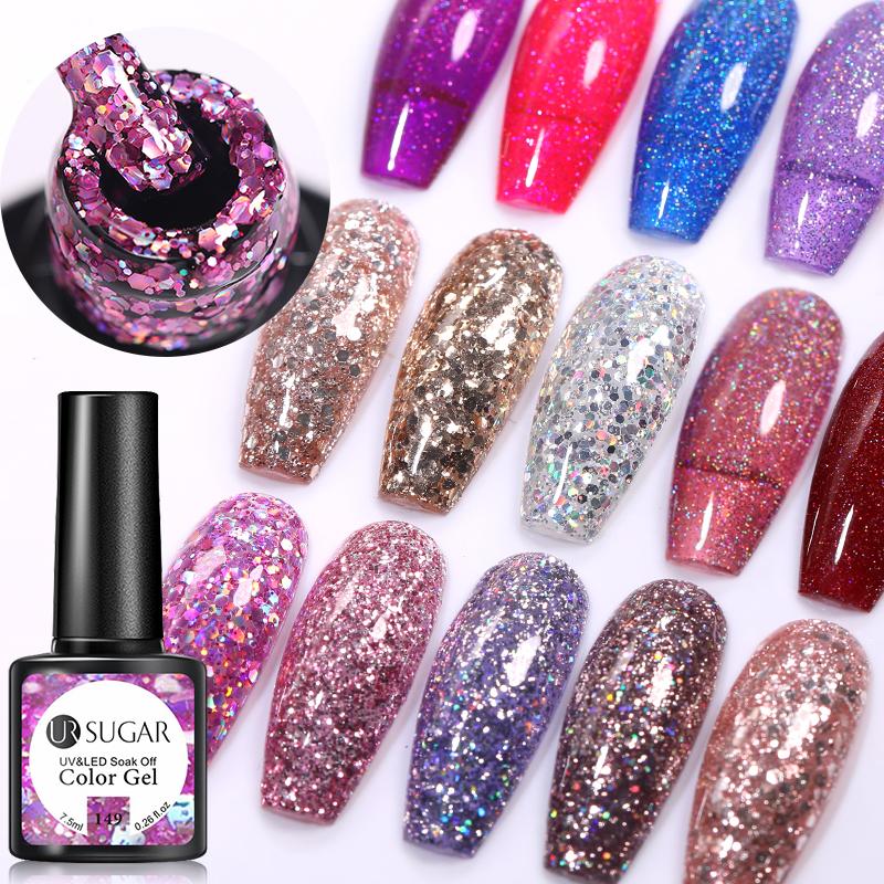 Nail Gel SUGAR Purple Glitter Sequins Polish All For Manicure Set 7.5ml Semi Platium UV Lamp Varnishes Base Top GelNail, 48410-44
Nail Gel SUGAR Purple Glitter Sequins Polish All For Manicure Set 7.5ml Semi Platium UV Lamp Varnishes Base Top GelNail, 48410-44