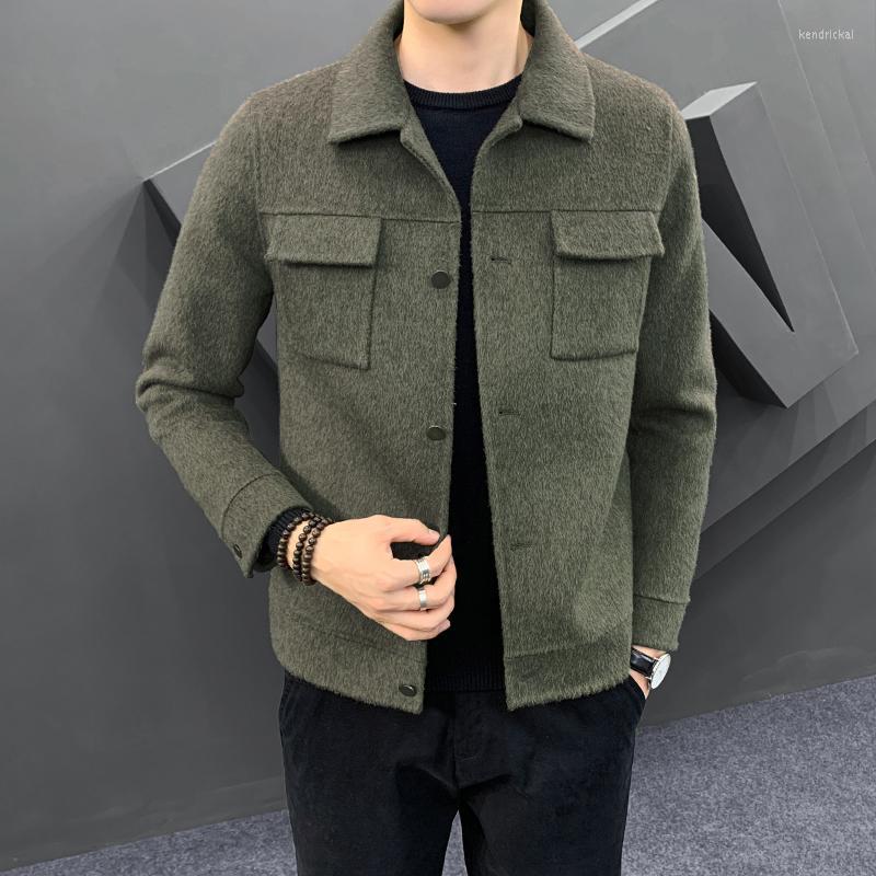 Men's Wool & Blends 2022 Double-sided Woolen Coats For Men Casual Loose Outwear Fashion Autumn Winter Jacket High Quality Male Clothing Wind, Green
Men's Wool & Blends 2022 Double-sided Woolen Coats For Men Casual Loose Outwear Fashion Autumn Winter Jacket High Quality Male Clothing Wind, Green