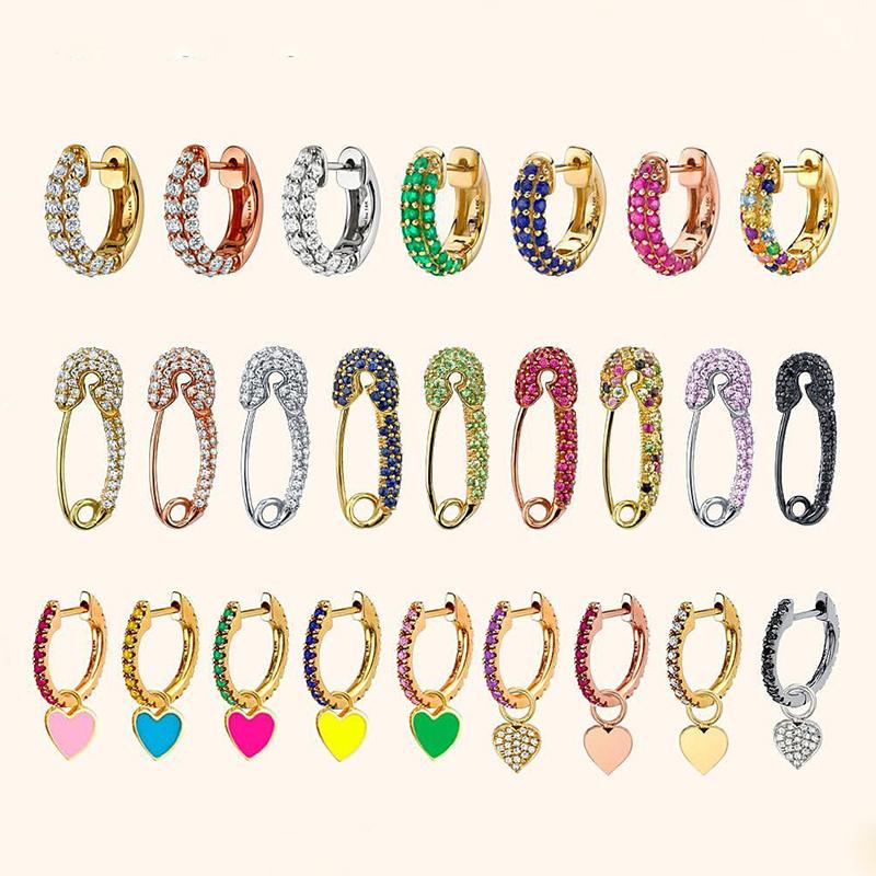 Hoop & Huggie Lost Lady Single Rhinestone Crystal Safety Pin Earrings Women Cute Heart Drop Wholesale Jewelry Party GiftsHoop
Hoop & Huggie Lost Lady Single Rhinestone Crystal Safety Pin Earrings Women Cute Heart Drop Wholesale Jewelry Party GiftsHoop