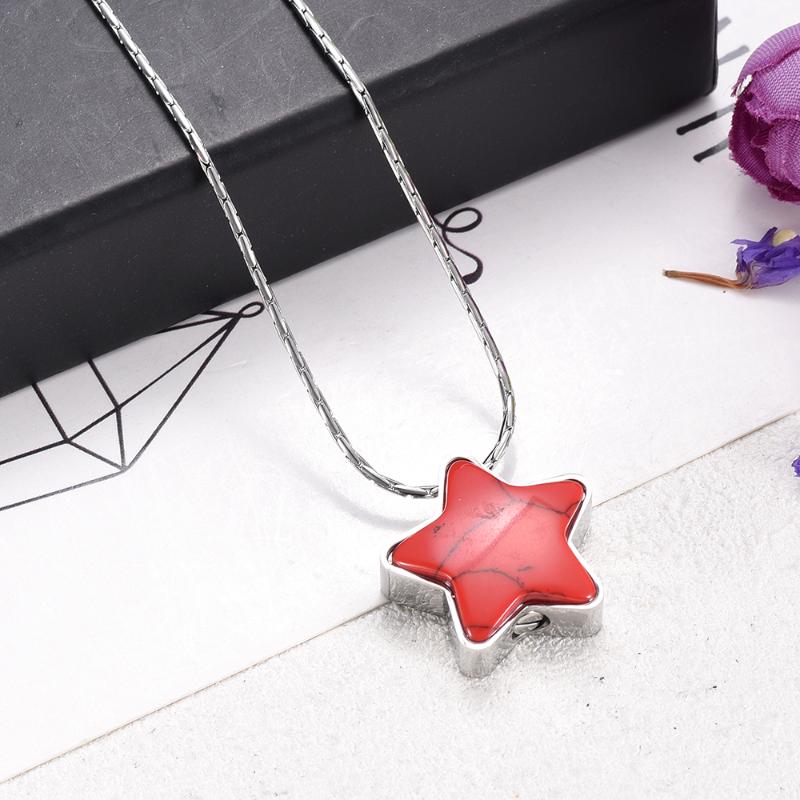 Pendant Necklaces Exquisite Star Charm Necklace Stainless Steel Urn Ash Holder For Loved One Keepsake Jewelry Family Member UrnPendant
Pendant Necklaces Exquisite Star Charm Necklace Stainless Steel Urn Ash Holder For Loved One Keepsake Jewelry Family Member UrnPendant