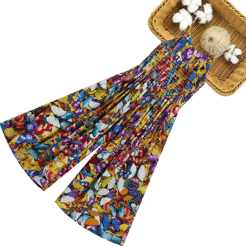 Dress For Girls Strap Dress Girl Slim Bohemian Girls Beach Dress Summer Teenage Clothes For Girls 6 8 10 12 220707