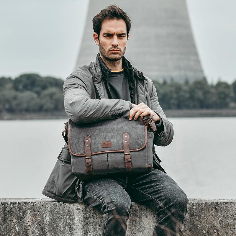 Briefcases Vintage Canvas 14 Inch Laptop Bags Portable Messenger Bag For Men Business Computer BagBriefcases, Black
Briefcases Vintage Canvas 14 Inch Laptop Bags Portable Messenger Bag For Men Business Computer BagBriefcases, Black