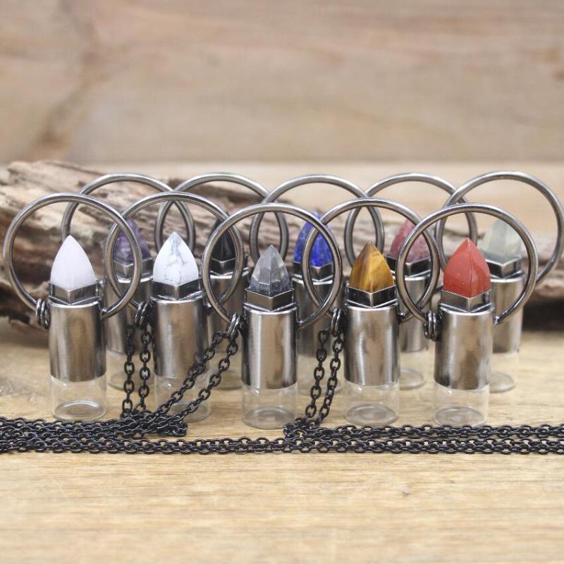 Pendant Necklaces Natural White Turquoise Crystal Lapis Perfume Bottle Essential Oil Diffuser Vial Gems Point Necklace Women JewelryQC1142Pe
Pendant Necklaces Natural White Turquoise Crystal Lapis Perfume Bottle Essential Oil Diffuser Vial Gems Point Necklace Women JewelryQC1142Pe