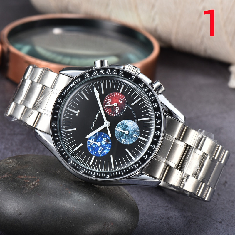 WristWatches for Men 2022 New Mens Watches All Dial Work Quartz Watch High Quality Top Luxury Brand Chronograph Clock Steel And leather Belt Men Fashion OME
WristWatches for Men 2022 New Mens Watches All Dial Work Quartz Watch High Quality Top Luxury Brand Chronograph Clock Steel And leather Belt Men Fashion OME