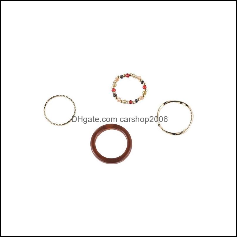 Band Rings Jewelry Resin Transparent Niche Design 4 Piece Set Combination Bead Bohemian Style Simple Acrylic Crystal Beaded Index Finger-Rin 
Band Rings Jewelry Resin Transparent Niche Design 4 Piece Set Combination Bead Bohemian Style Simple Acrylic Crystal Beaded Index Finger-Rin