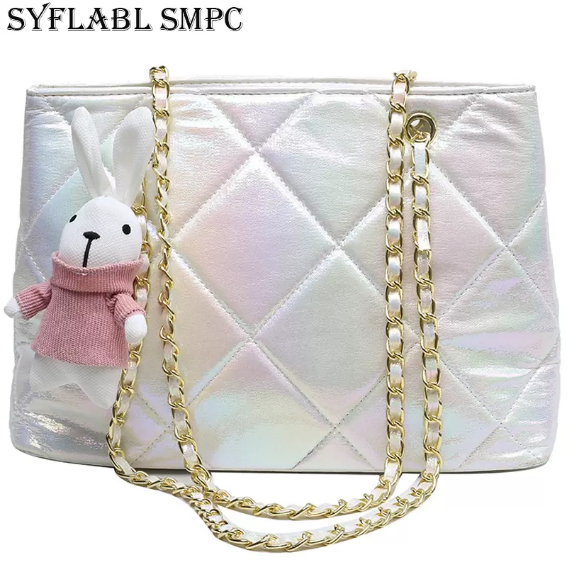 Large Capacity Shoulder Bags Women 2021 Trend Chain Tote Bag Ladies Brand Design Fashion Leather Diamond Shiny Handbag, (30cmmax length50cm)
Large Capacity Shoulder Bags Women 2021 Trend Chain Tote Bag Ladies Brand Design Fashion Leather Diamond Shiny Handbag, (30cmmax length50cm)