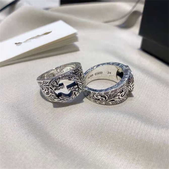 30% OFF designer jewelry Zhigujia S925 silver hollow out double g couple ring
30% OFF designer jewelry Zhigujia S925 silver hollow out double g couple ring