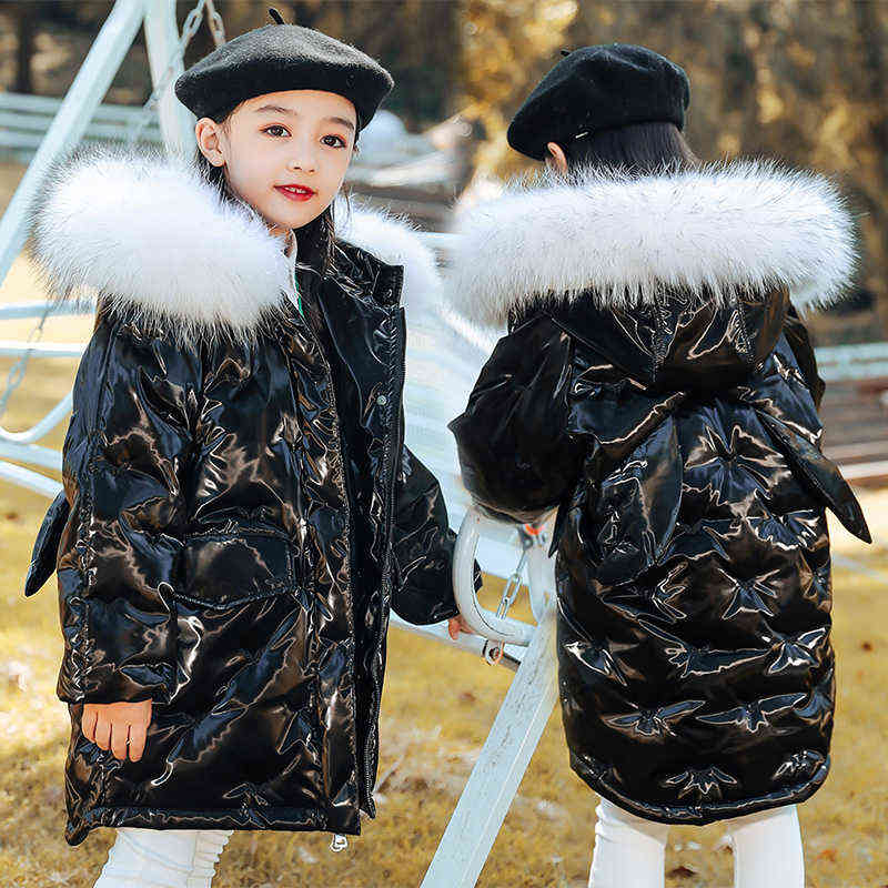 Girl Winter Outerwear 2021 New Fashion Children Down Jacket Warm Girls Snowsuit Jacket Parka Childrens Clothing 3 4 5 6 8 10 Year J220718