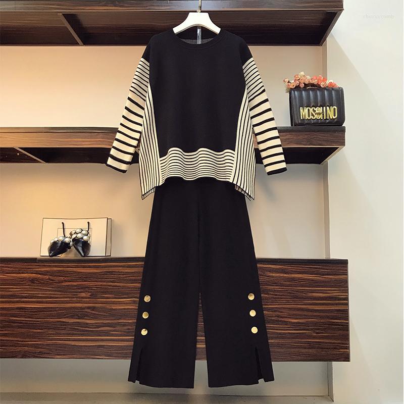 Women's Tracksuits Autumn Winter Fashion All-match Sweater High-waist Knitted Wide-leg Pants Two-piece Suit Ensemble Femme Survetement, As photo top
Women's Tracksuits Autumn Winter Fashion All-match Sweater High-waist Knitted Wide-leg Pants Two-piece Suit Ensemble Femme Survetement, As photo top