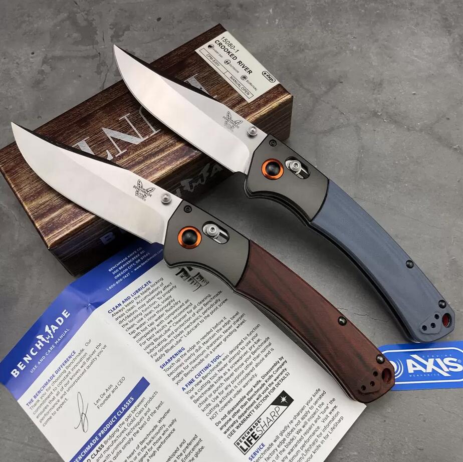 Benchmade BM15080 535 Crooked River Bugout AXIS Folding Knife 4 00 S30V Clip Point Blade Sandalwood Handles with Aluminum 9258D
Benchmade BM15080 535 Crooked River Bugout AXIS Folding Knife 4 00 S30V Clip Point Blade Sandalwood Handles with Aluminum 9258D