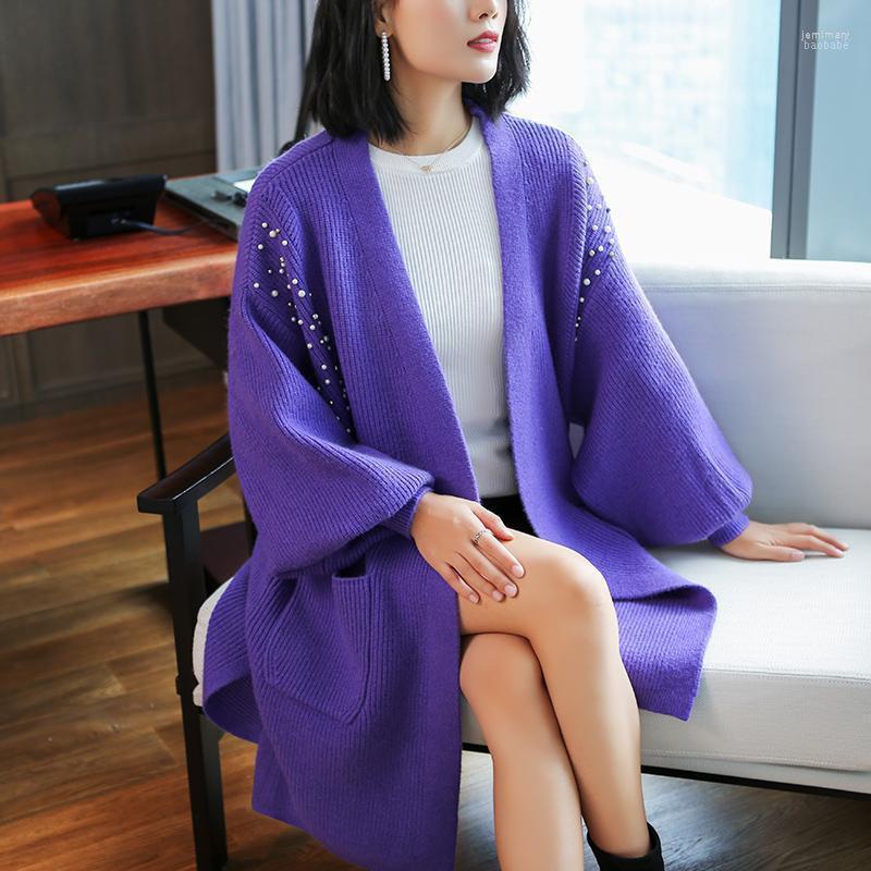 Women's Sweaters JANELUXURY Brand Solid Color Cardigan 2022 Autumn Winter Beading Lantern-sleeves Sweater Knit Thickened Outwear Jemi22, Purple
Women's Sweaters JANELUXURY Brand Solid Color Cardigan 2022 Autumn Winter Beading Lantern-sleeves Sweater Knit Thickened Outwear Jemi22, Purple