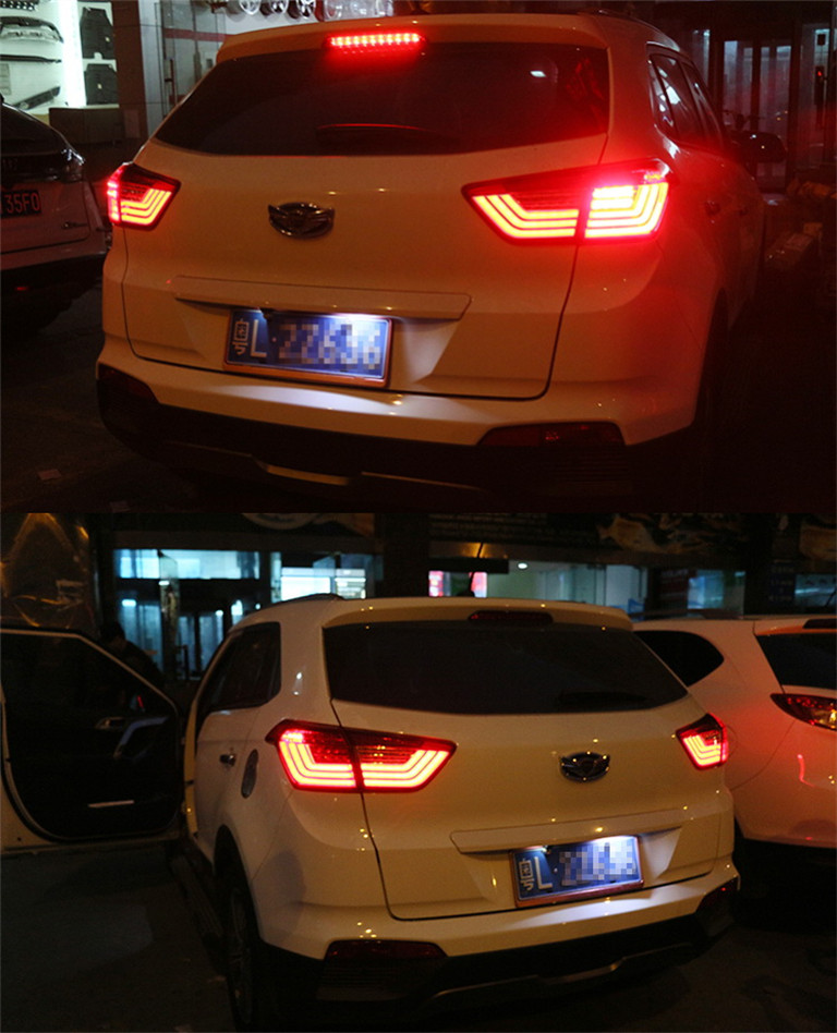 Car Lights LED For Hyundai IX25 LED Tail Light 15-19 Taillights Assembly Rear Fog Brake Turn Signal Lighting Accessories