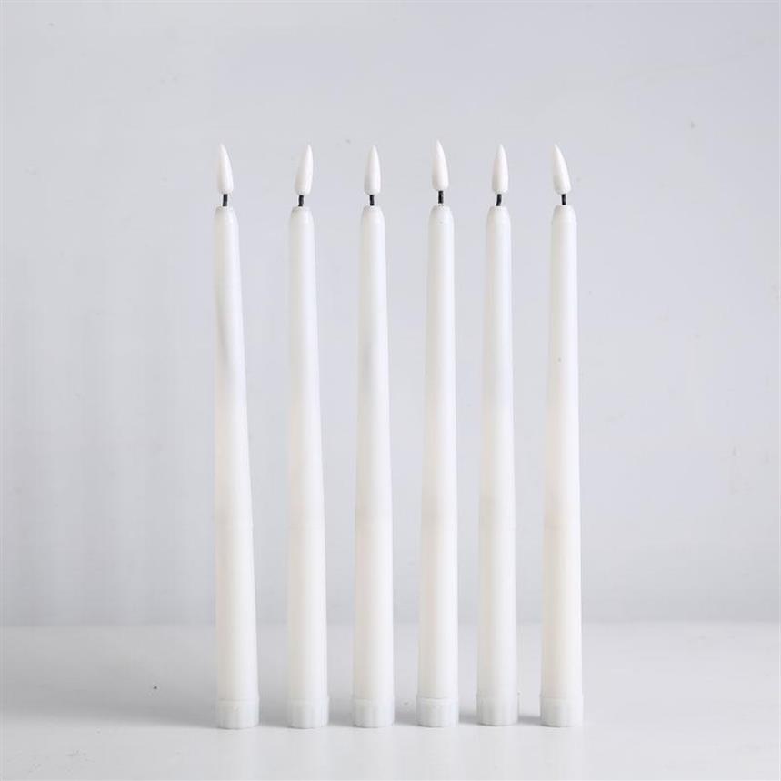 Candles 12pcs Yellow Flickering Remote LED CandlesPlastic Flameless Taper Candlesbougie For Dinner Party Decoration236S4730617