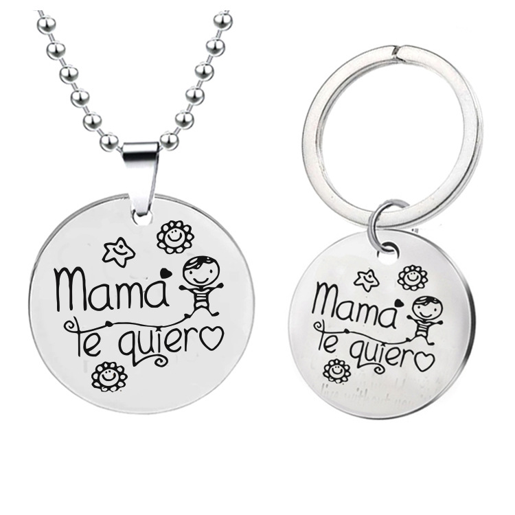 mama te quiera Metal Letter Key Chain Rings for Men Women Car Keys Ring Pendant thank you mother's day birthday Gift Wholesale stainless steel
mama te quiera Metal Letter Key Chain Rings for Men Women Car Keys Ring Pendant thank you mother's day birthday Gift Wholesale stainless steel