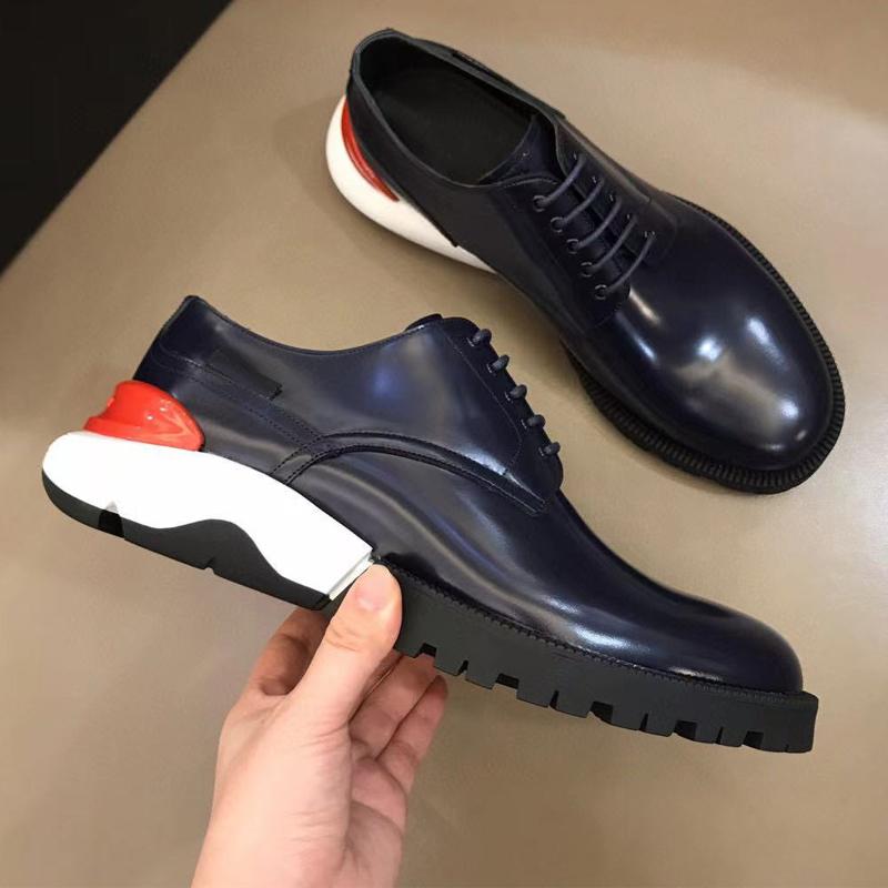 Dress Shoes Designer Homme Contrast Sole Derby Polished Leather Calfskin Fascinating Design Non-Slip Platform Low-Top Sneakers, Black
Dress Shoes Designer Homme Contrast Sole Derby Polished Leather Calfskin Fascinating Design Non-Slip Platform Low-Top Sneakers, Black