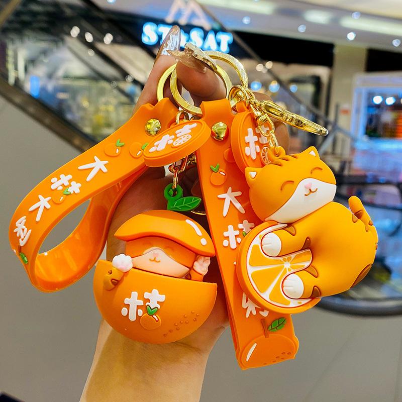 Keychains Cute Orange Cat Silicone Keychain Pet Necklace Backpack Car Key Chain Fashion Sling Bring Good Luck Decorative Keyring
Keychains Cute Orange Cat Silicone Keychain Pet Necklace Backpack Car Key Chain Fashion Sling Bring Good Luck Decorative Keyring