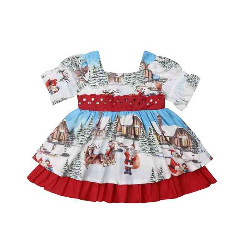 Christmas Princess Dress Toddler Girls Outfits Kids Baby Girl Bowknot Party XMAS Gown Formal Dress Come L260529 - view 7