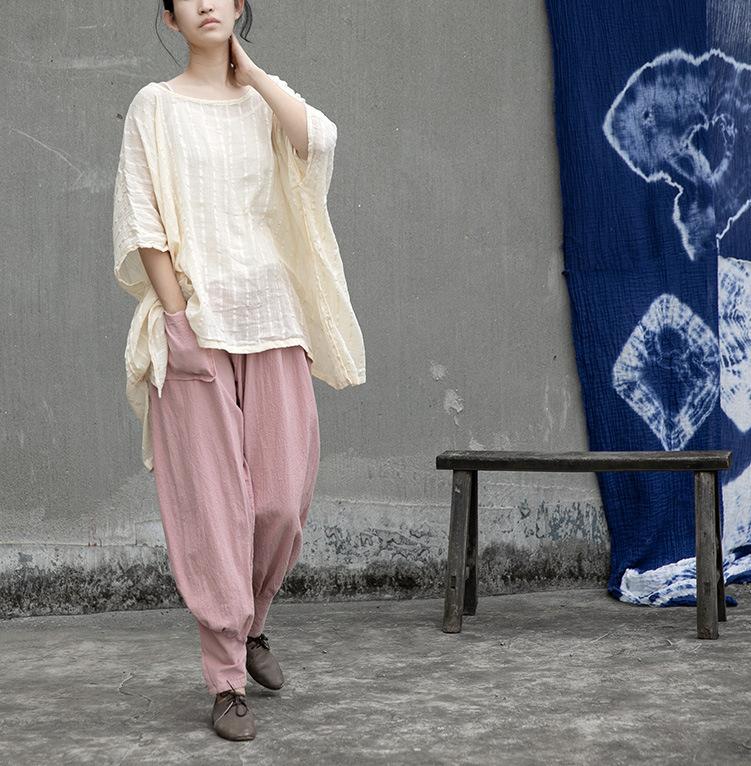 Women's T-Shirt Women Summer Striped Short Irregular Tops Tees Female Loose Tee Shirt Ladies 2022Women's, Beige 
Women's T-Shirt Women Summer Striped Short Irregular Tops Tees Female Loose Tee Shirt Ladies 2022Women's, Beige