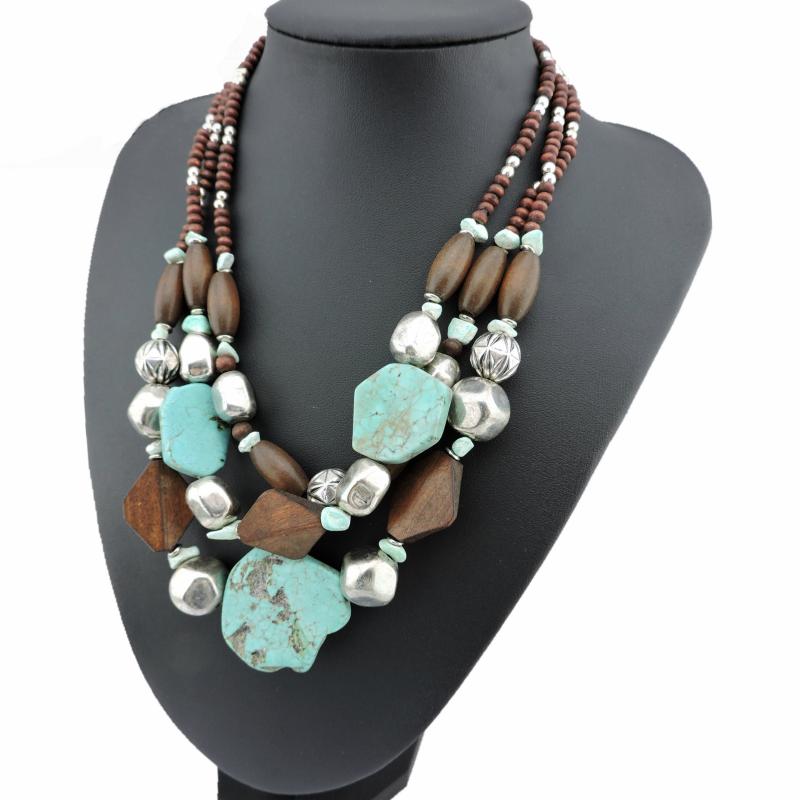 Pendant Necklaces Trendy Fashion Women's Multilayer Chunky Necklace Bohemia Style Natural Stone Choker Statement JewelryPendant
Pendant Necklaces Trendy Fashion Women's Multilayer Chunky Necklace Bohemia Style Natural Stone Choker Statement JewelryPendant